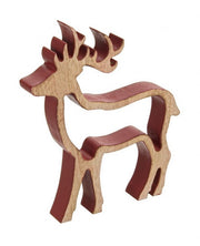 6x Red Front Deer Shape L