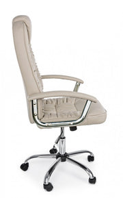 Dehli dove gray eco-leather office armchair