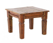 Rustic style wooden coffee table 60x60 cm