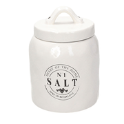 SALT JAR - 720 Cc Beige Ceramic