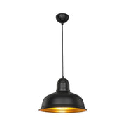 Suspension lamp Kumbet MDL3053 black metal inner gold