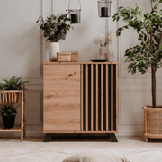 Medan01D sideboard 2 anthracite oak doors