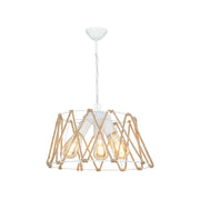 Evren pendant lamp ASZ1030 3 lights white metal and rope