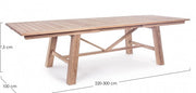 Maryland rectangular extendable table 100x200-300 cm