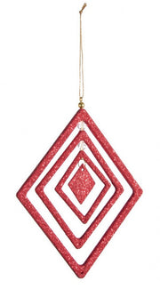 12x Fashion Rhombus Red Pendant