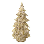 White resin tree with gold glitter cm ø24h46