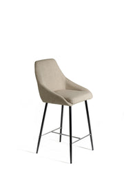 Set of 2 Fabric Stools 46cm x 49cm x 97cm