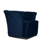 Argentario Berger armchair midnight blue with black base
