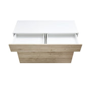Sideboard 1 drawer 1 flap white-oak 111x42xh 82 cm(ASTRAKATMBLRC-209007-05K)
