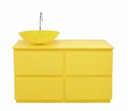 Yellow Daisy Bathroom Cabinet