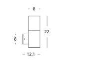 In Alto Wall Lamp 7W Led 4000K white kube line