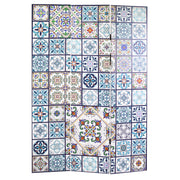 Three-panel Ceramic Print Room Divider 120.6x2.5xH180.6x2.5