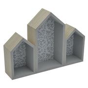 Rebecca wooden shelf casetta 3p cm32x3h16,5