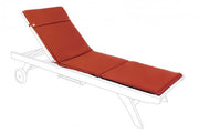 POLY outdoor cushion for red orange sunbed
