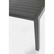 HILDE outdoor table in Anthracite aluminum Extendable 200-300x100x h75 cm