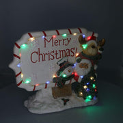 Written in red white resin with led cm45x12h36