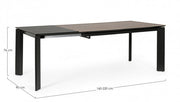 Briva extendable table gray black
