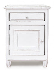 Rustic bedside table Colette 1 door and 1 left drawer