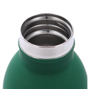 Round blue steel thermos 0,3L cm6,8x4,8h17,9