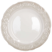 Dessert plate Cozy Line white 28 cm Stoneware beige
