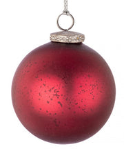 Elegant Red Vt Sphere Set of 4 - 100mm Diameter