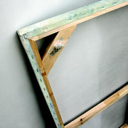 Oil on multicolor canvas and wooden frame 70x140 cm