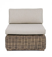 Coraline armchair with cushions for outdoor use