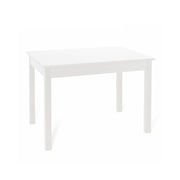 Extendable white ash dining table in melamine wood cm 85x140 - 180