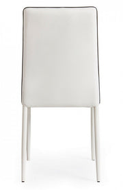 Achille chair with white steel structure