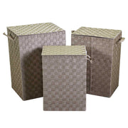 Rectangular 1-3 cm40x30x55 dove gray lined polyester basket