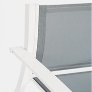 3-piece garden living room set in white Auri metal