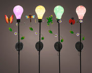 Fixed lightweight plastic solar spike