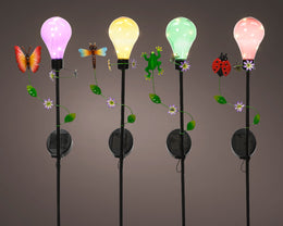 Fixed lightweight plastic solar spike