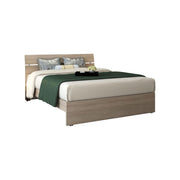 Double bed in wood for bedroom elm color cm 200x171xH 98