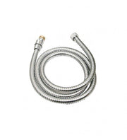 150 cm chromed steel hose with double crimp, perfect for any need for flexibility and resistance.