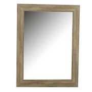 Rectangular walnut wood mirror cm64x84