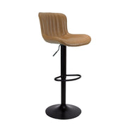 Adjustable Snas Tortora Stool with Black Base 45x55x90 cm