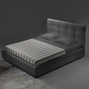 Double bed with Napoli gray container