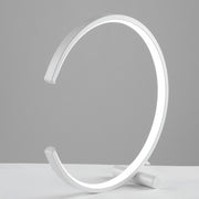Table lamp in metal and aluminum White integrated LED 10x h30 cm