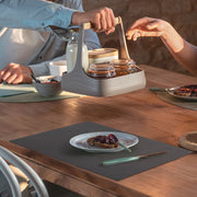 Nature double-sided charcoal placemat