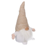 Gnome in white gold fabric cm16x14h36