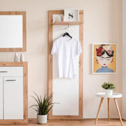 Wien 43 entrance coat hanger panel in white oak