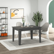 Megaron extendable table anthracite 120x80 cm