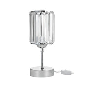Alis chrome table lamp and crystal effect lampshade MNG7079