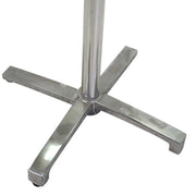 Folding table base in gray aluminum 52x52h72 cm