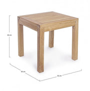 Square Teak Coffee Table 50X50