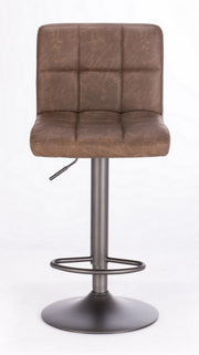 Greyson brown faux leather vintage bar stool 42 x 51 x 92 cm