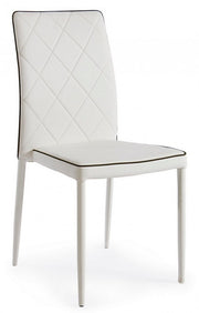 Achille chair with white steel structure