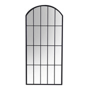 Black metal mirror cm64x2h139