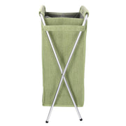 Foldable green sack fabric basket cm 29x33.5h66